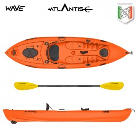 Kayak-canoa Atlantis WAVE arancio cm 305 - 2 gavoni -