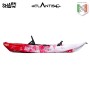 Kayak-canoa SHARK ATLANTIS lime/bianco - 2 gavoni + seggiolino + pagaia +  portacanna