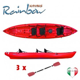 Kayak 2-3 posti Rainbow ORCA EXPEDITION + 3 pagaie