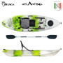 Kayak-canoa Atlantis IRUKA lime/bianco - cm 285 - seggiolino -