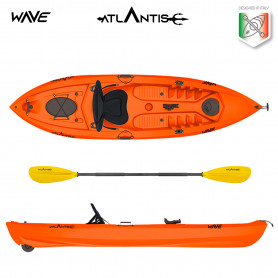 Kayak-canoa Atlantis WAVE EVOLUTION arancio cm 305 - 2 gavoni -