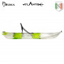 Kayak-canoa Atlantis IRUKA lime/bianco - cm 285 - seggiolino -