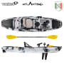 Kayak-canoa Atlantis TORNADO a pedali grigia - cm 300 -