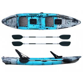 Kayak-canoa Atlantis COSMIC KARP cm 390 azzurra/grigia - 2