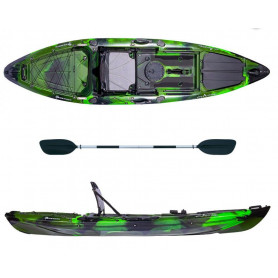 Kayak-canoa Atlantis KOKUREN verde/nero - cm 330 - seggiolino -