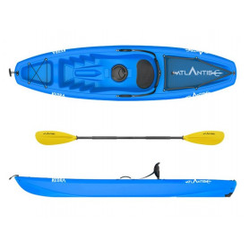 Kayak - canoa Atlantis KEDRA blu  cm 268 - schienalino - gavone - ruotino - pagaia