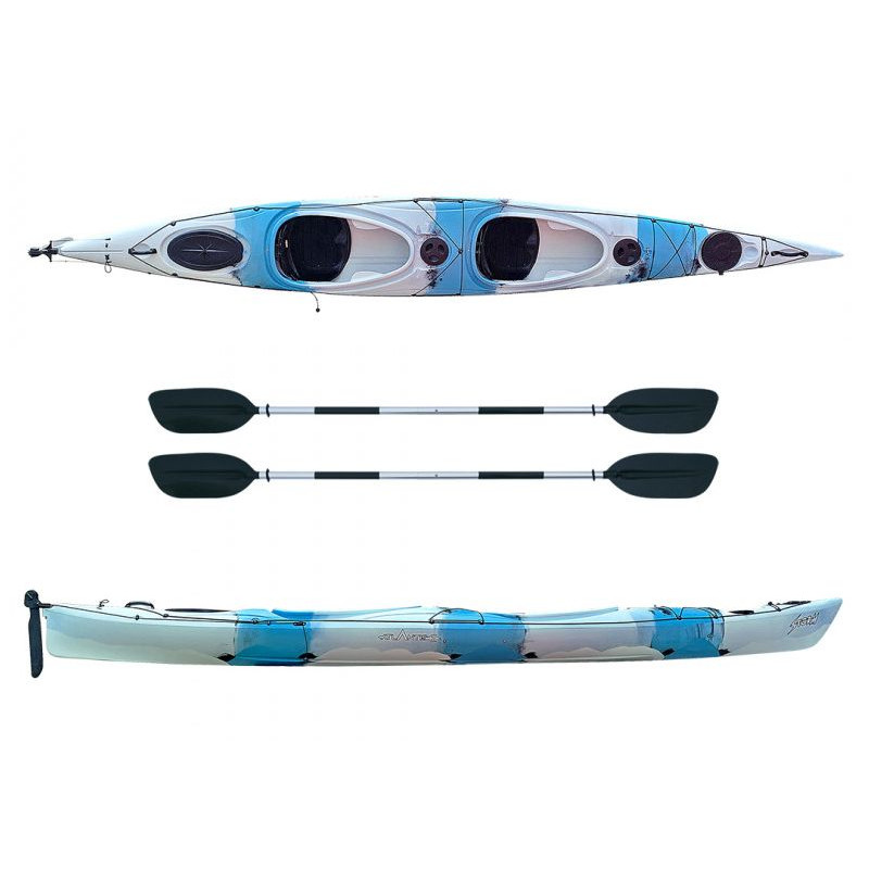 Kayak-canoa Atlantis STORM - cm 518- timone - 2 sedute - 4