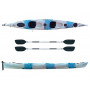 Kayak-canoa Atlantis STORM - cm 518- timone - 2 sedute - 4 gavoni - 2 pagaie