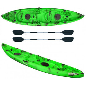 Kayak - canoa 2 posti Atlantis ENTERPRISE cm 385 verde/nera - 2