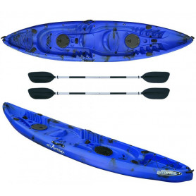Kayak - canoa 2 posti Atlantis ENTERPRISE cm 385 blu/nera - 2