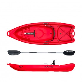 Kayak - canoa Atlantis AKY rossa - cm 240 - pagaia e