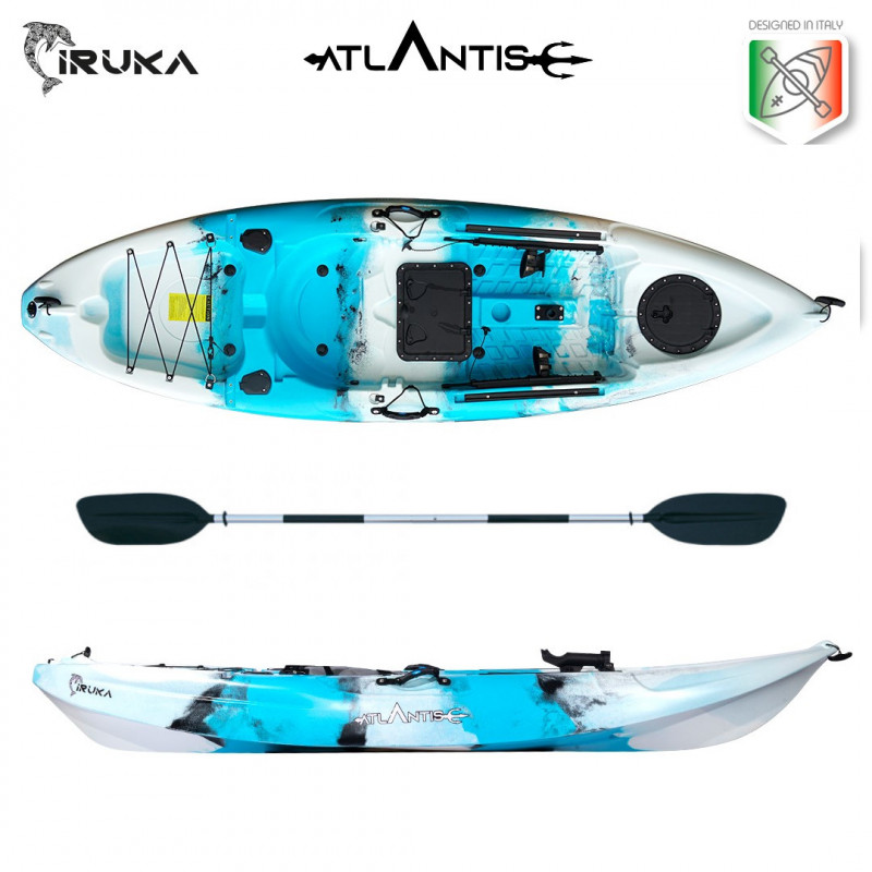 kayak-canoa-atlantis-iruka-cm-285-seggiolino-portacanna-pagaia