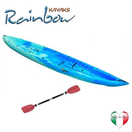 Kayak 2/3 posti Rainbow ORCA BASE + pagaia