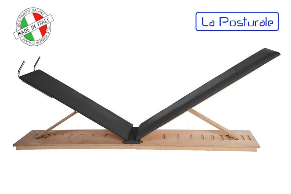 Panca in legno La Posturale standard terra colore nero