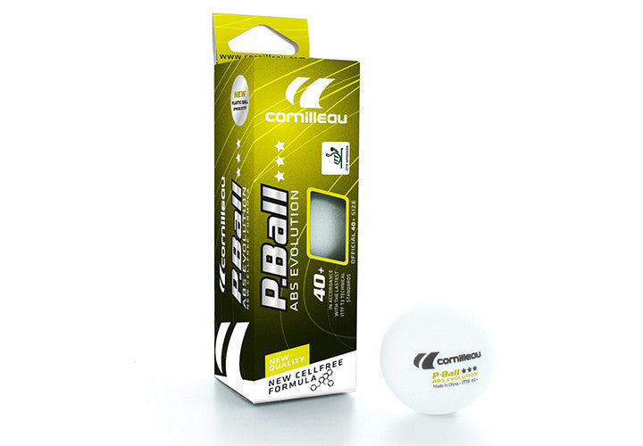 Palline ping pong Abs evolution 3* bianche 3 pezzi