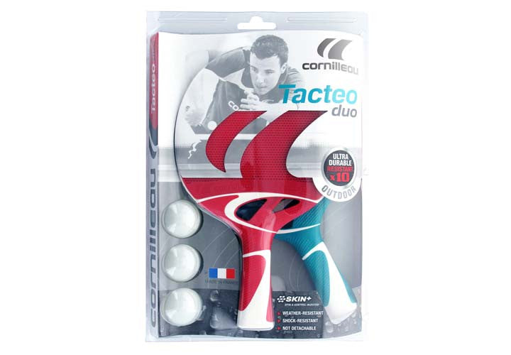 Kit 2 Racchette ping pong Tacteo duo pack Cornilleau da esterno