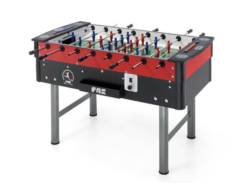 Calciobalilla Fas MUNDIAL rosso/nero - aste passanti