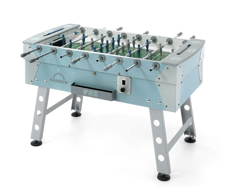 Calciobalilla Fas  RAINBOW verde acqua - aste passanti