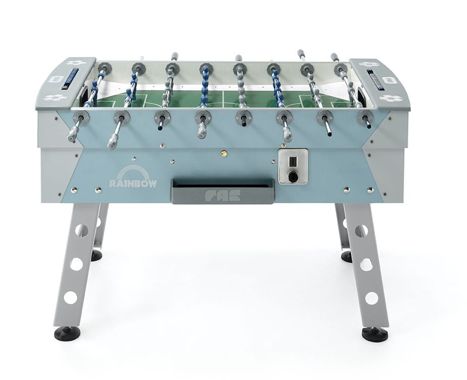 Calciobalilla Fas  RAINBOW verde acqua - aste passanti