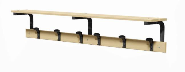 Appendiabiti a parete con pianoborse 2 mt Vivisport