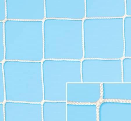 Coppia reti calcio treccia 100% polietilene stabilizzato U.V. diam. 6 mm. - maglia 10x10 cm - mod. Campionato Vivisport