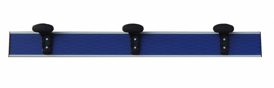 Appendiabiti in alluminio a parete 1 mt inserto pvc blu Vivisport
