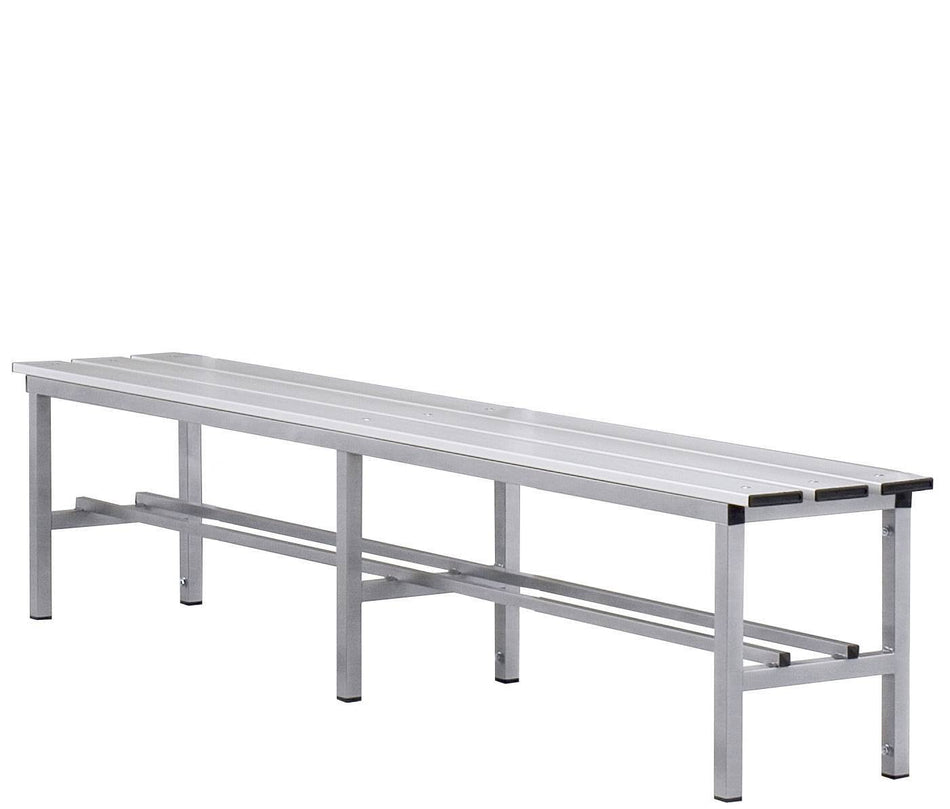 Panca spogliatoio in alluminio solo seduta 2 mt Vivisport