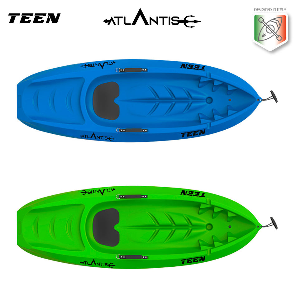 Kayak - canoa Atlantis bambino TEEN VERDE- cm 182 con pagaia
