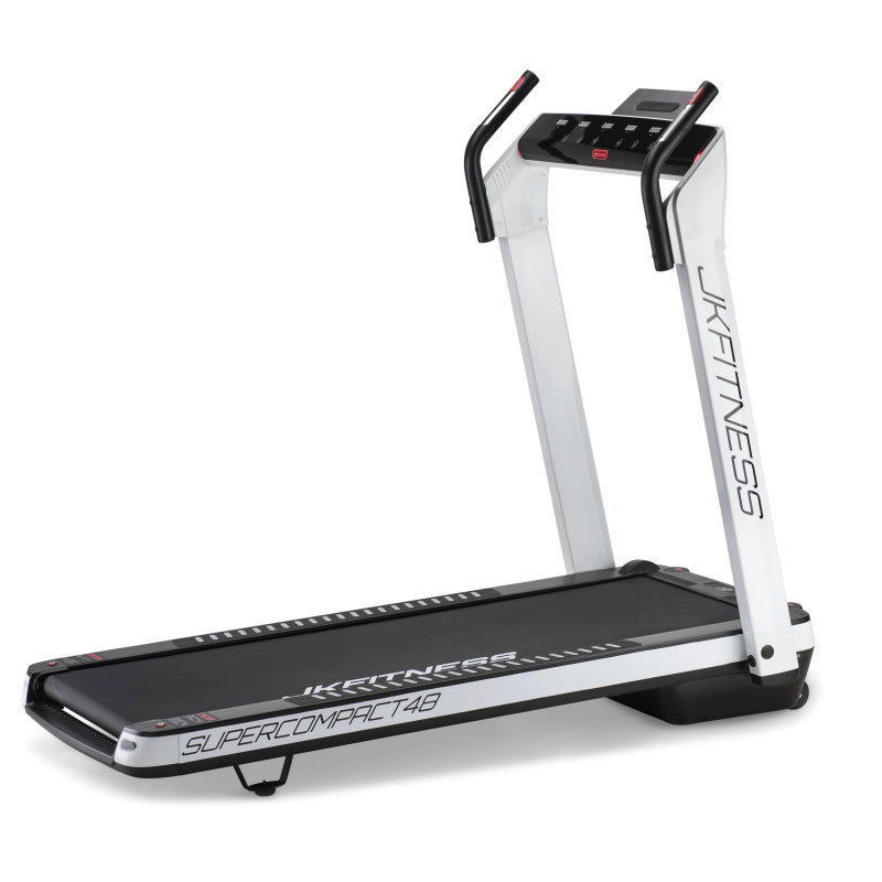Tapis Roulant JK Fitness SUPERCOMPACT48 White - compatibile Zwift e Kinomap FASCIA CARDIO OMAGGIO