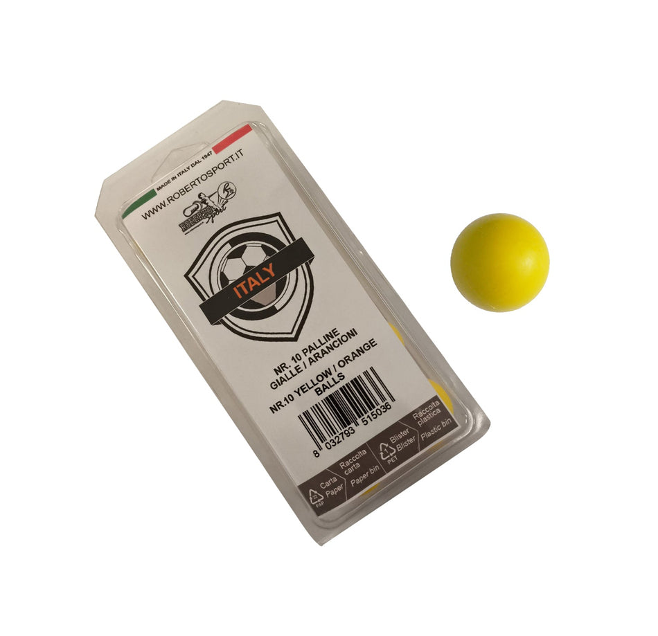 10 palline gialle standard