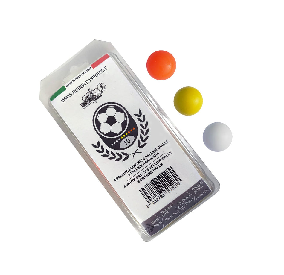 Set di palline standard bianche e colorate Roberto sport