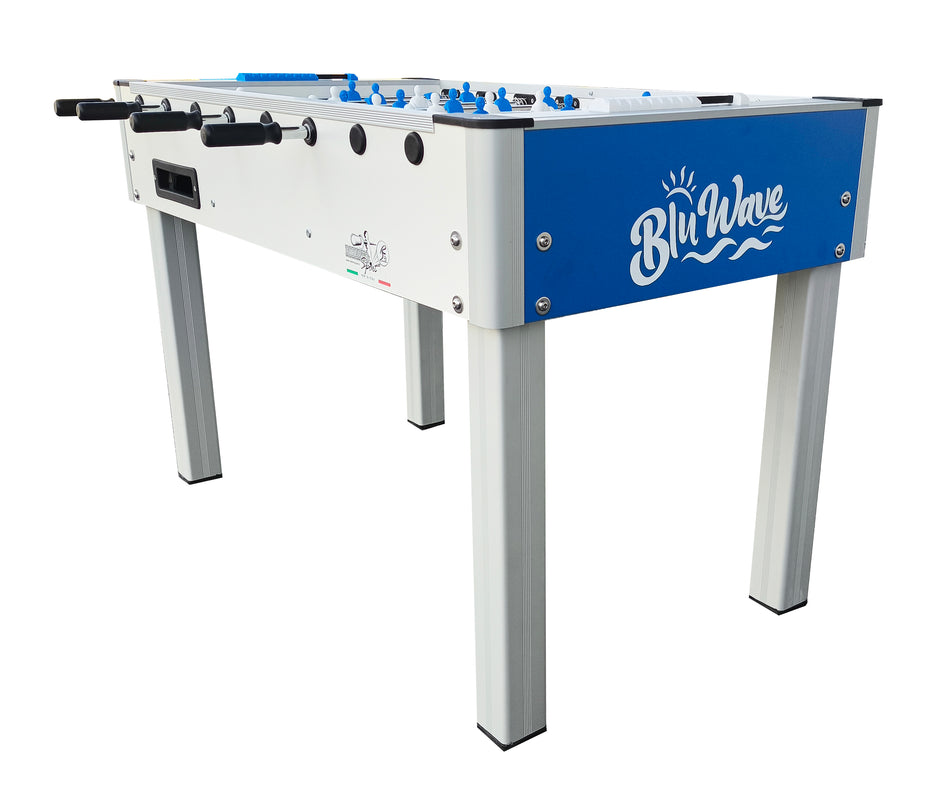 Calciobalilla Roberto sport Blue Wave Outdoor - aste rientranti