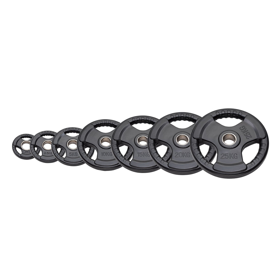 Disco ghisa olimpionico gommato Tri-grip foro 50 mm Diamond Professional