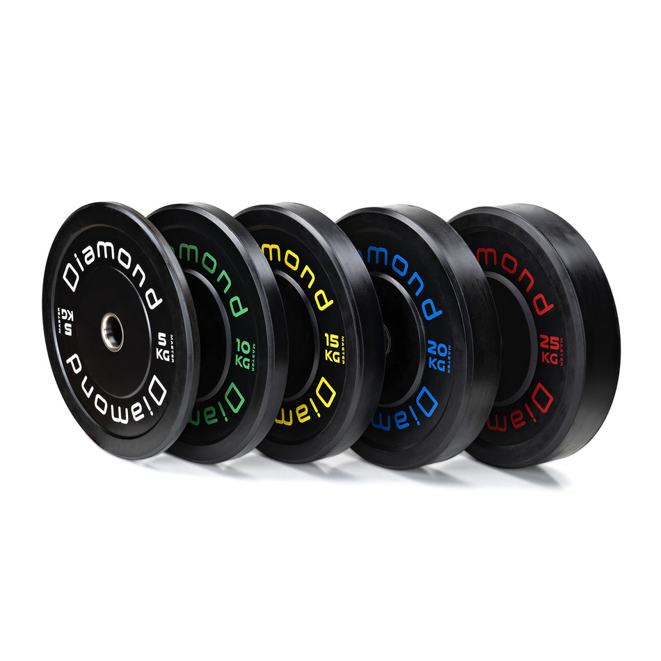 Disco olimpionico bumper Master foro Ø 50 mm Diamond
