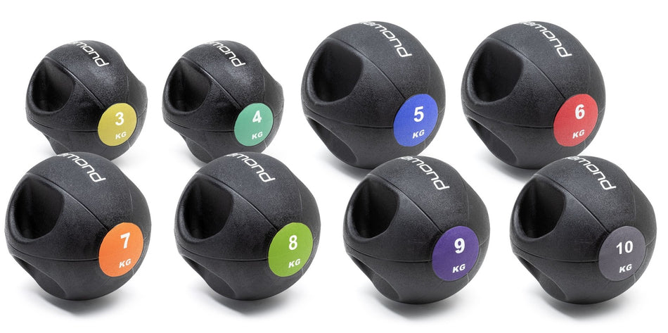Double Grip Medicine Ball Diamond Professional