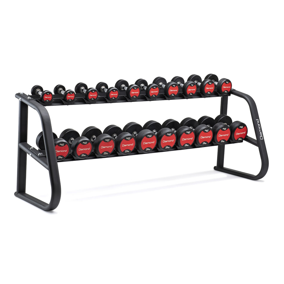 Rastrelliera manubri 2 ripiani Diamond