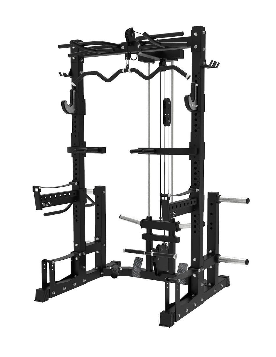 All in one Station JKV74 power rack con lat pulley