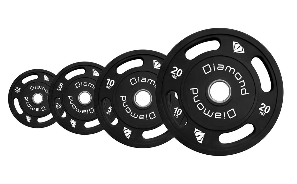 Disco Olimpico Multipresa Rivestito in TPU foro 50 mm Diamond Professional