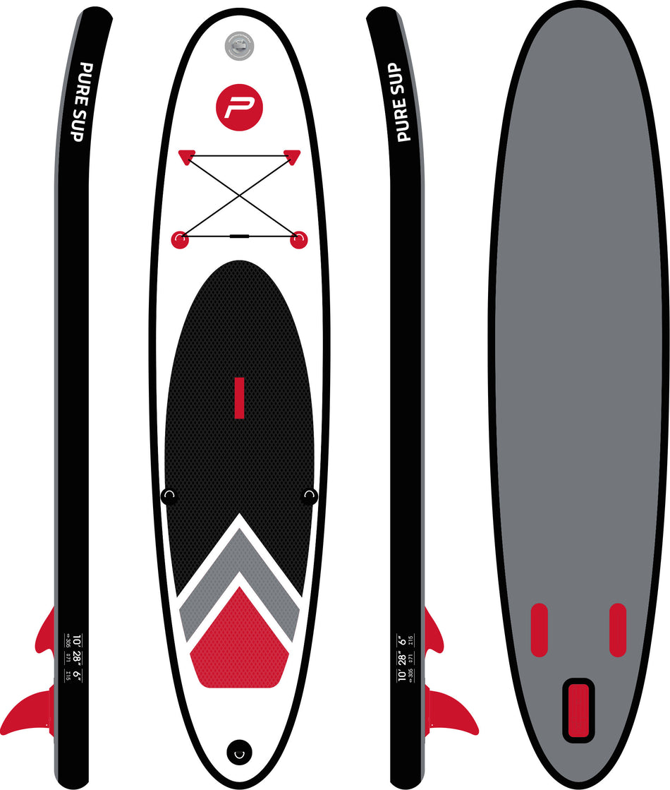 Sup Pure4fun cm 305 - completo di zaino - pagaia - pompa e leash