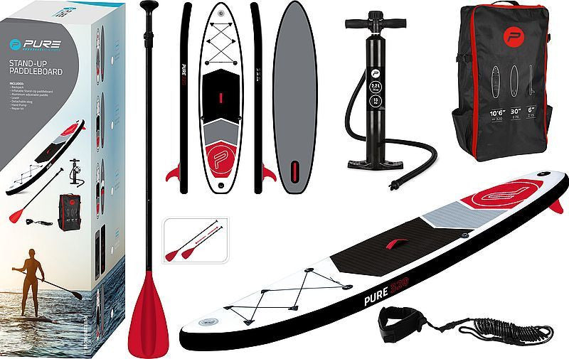 Sup Pure4fun cm 320 - completo di zaino - pagaia - pompa e leash