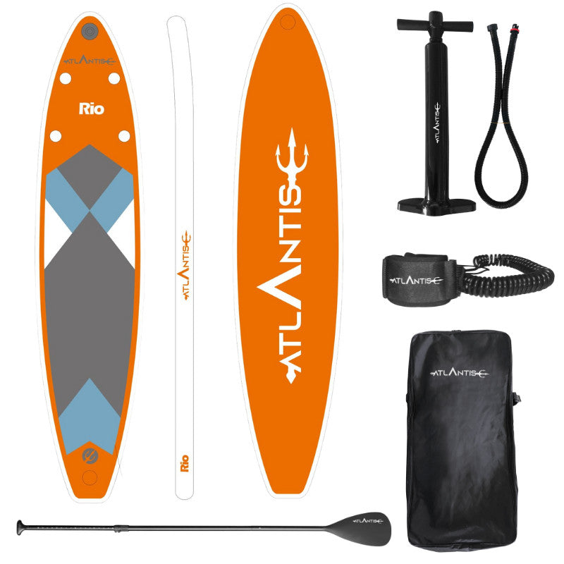 Sup Atlantis RIO cm 323 - completo di zaino - pagaia - pompa e leash