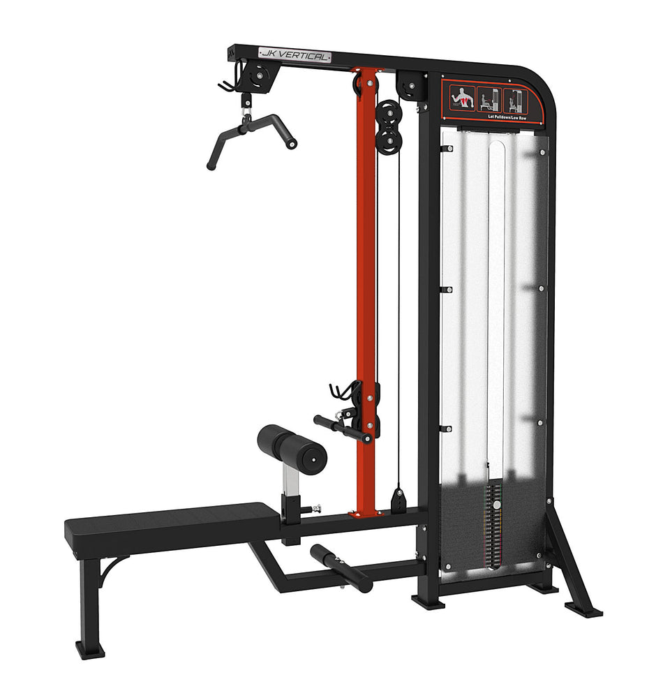 Combo Lat Machine / Pulley Row  JK Fitness Vertical