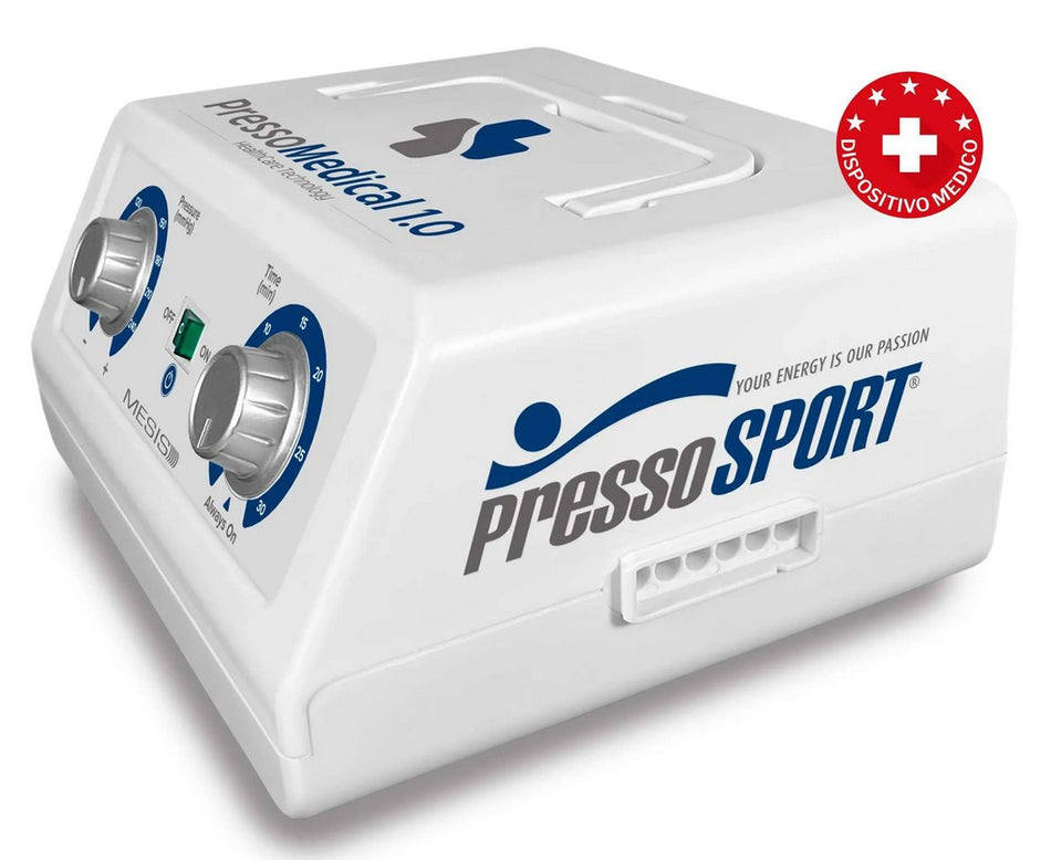 Pressoterapia PressoSport® PressoMedical 1.0 MESIS con 2 Gambali  + Kit + Bracciale