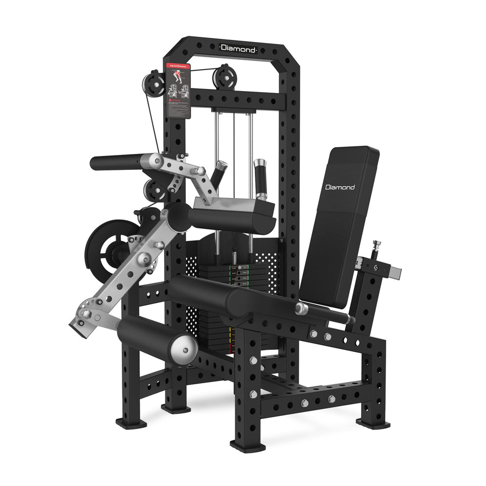 Combo Leg Extesion - Leg Curl Seduto Diamond Professional Serie Rigs
