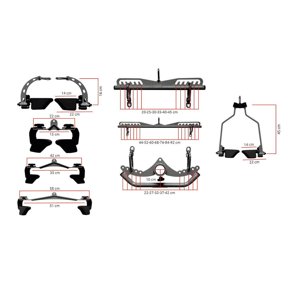 Set Powergrip 8 prese ergonomiche rivestite Diamond Professional