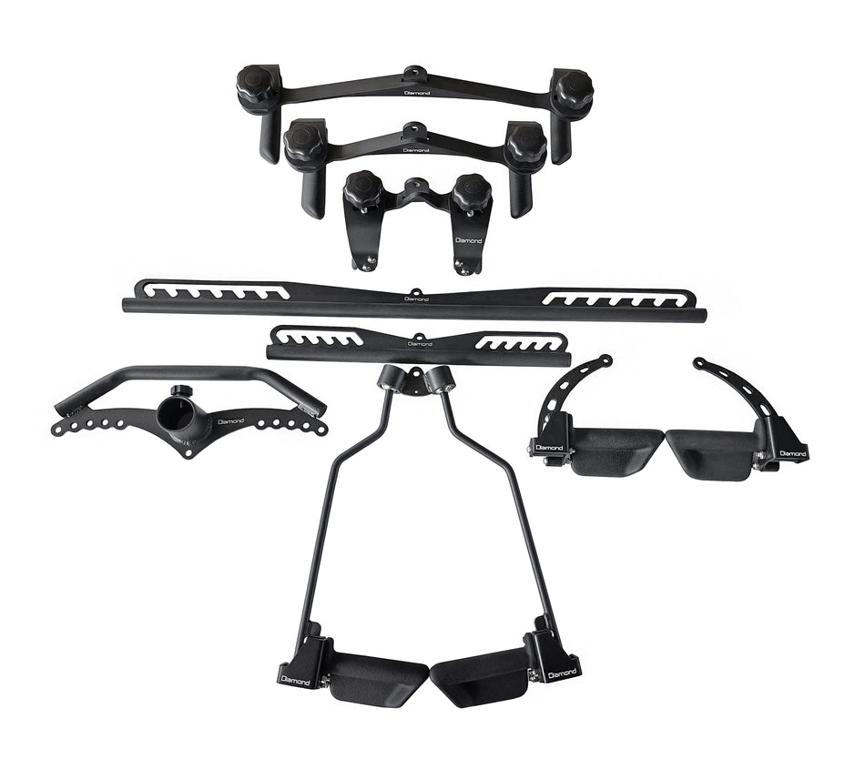 Set Powergrip 8 prese ergonomiche rivestite Diamond Professional