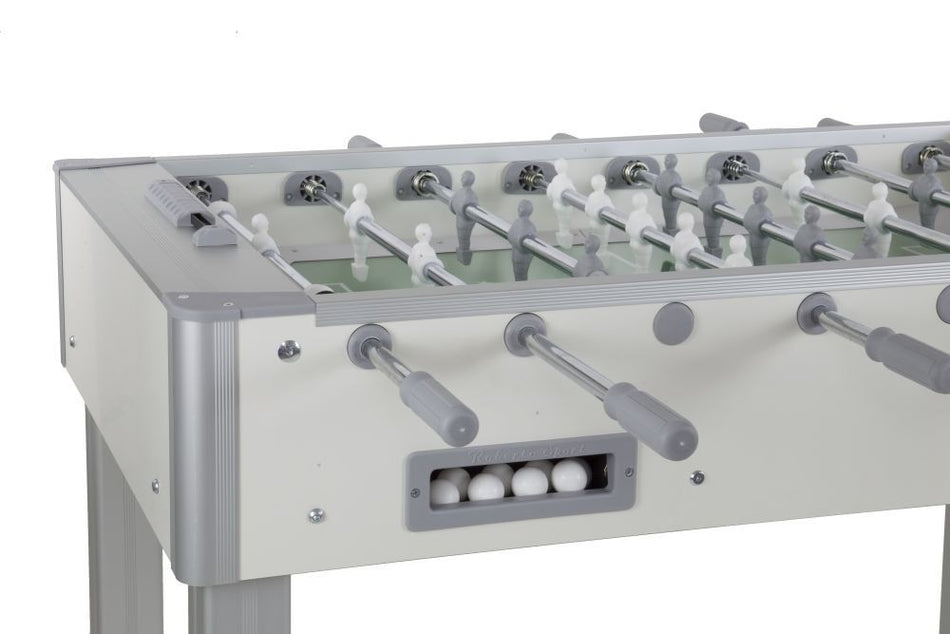 Calciobalilla Roberto Sport PRO OLIMPIC Bianco - aste rientranti