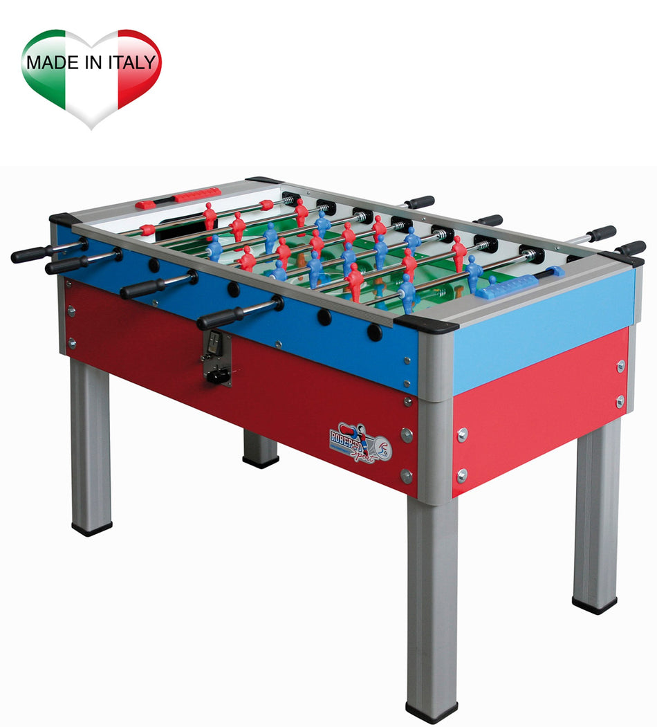 Calciobalilla Roberto Sport NEW CAMP SUPER Rosso/Azzurro - aste rientranti