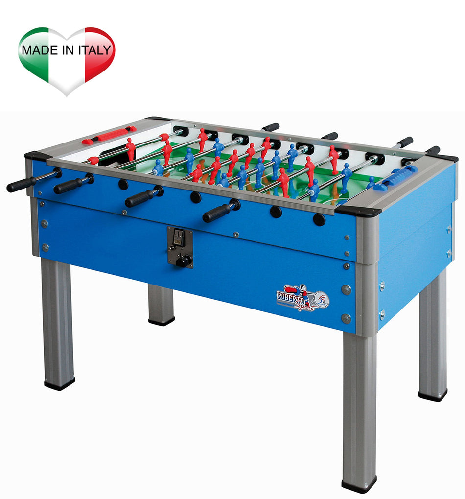 Calciobalilla Roberto Sport NEW CAMP SUPER Azzurro - aste rientranti