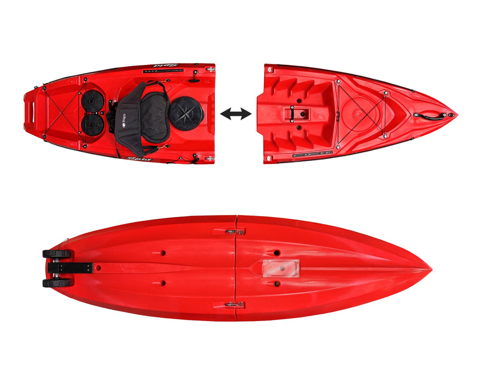 modulo centrale per kayak Split Big Mama kayak colore ( rosso)